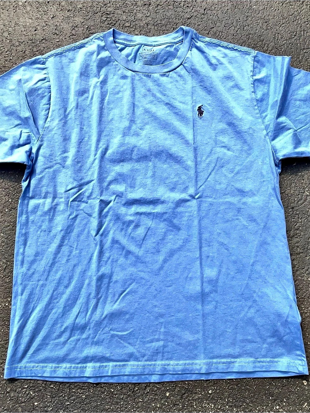 Polo Ralph Lauren Kids Cotton Jersey Crewneck T-Shirt Light Blue Size XL (18-20)